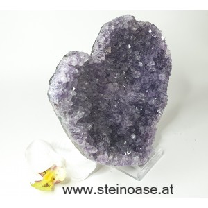 Amethyst Kristall-HERZ